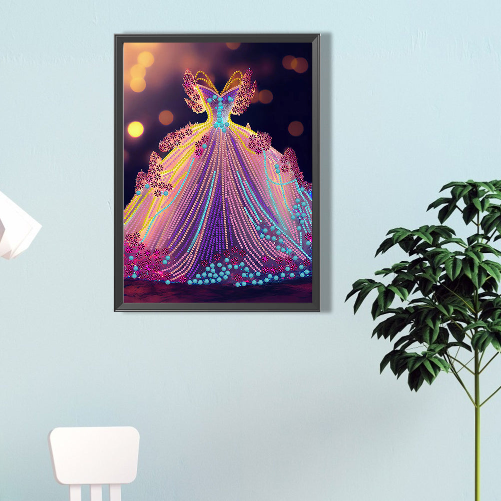 Dream Wedding Dress - Special Shaped Drill Diamond Painting 30*40CM