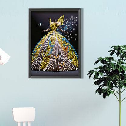 Dream Wedding Dress - Special Shaped Drill Diamond Painting 30*40CM