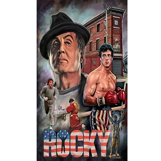 Sylvester Stallone - Full Round Drill Diamond Painting 40*70CM