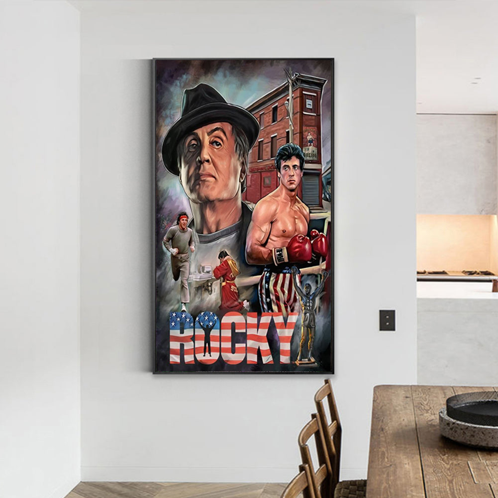 Sylvester Stallone - Full Round Drill Diamond Painting 40*70CM