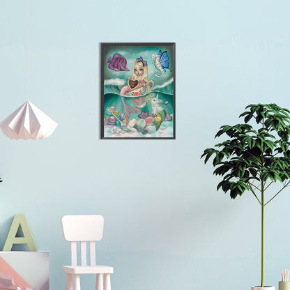 Alice In Wonderland - Full Round Drill Diamond Painting 30*40CM