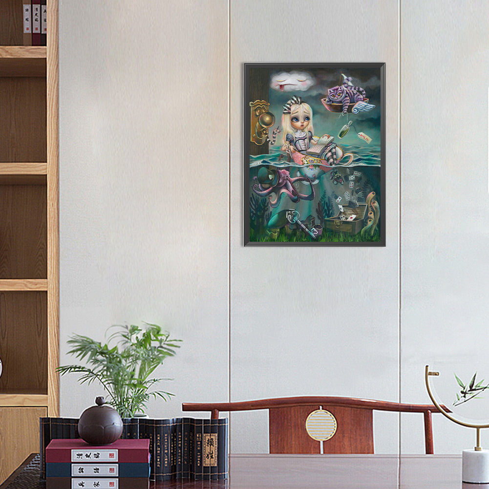 Alice In Wonderland - Full Round Drill Diamond Painting 30*40CM