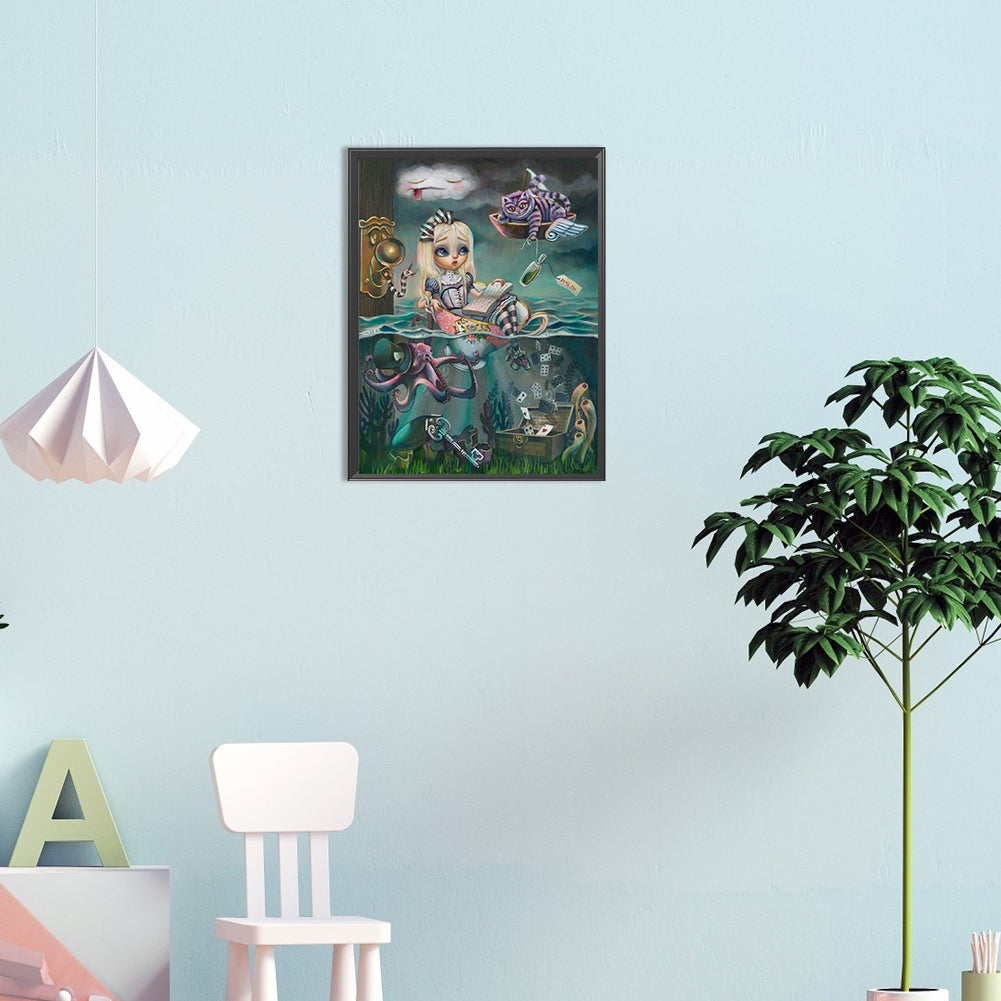 Alice In Wonderland - Full Round Drill Diamond Painting 30*40CM