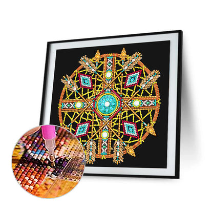 Feather Dreamcatcher Mandala - Special Shaped Drill Diamond Painting 30*30CM