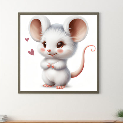 Pink Cute Animals - Full Round Drill Diamond Painting 30*30CM