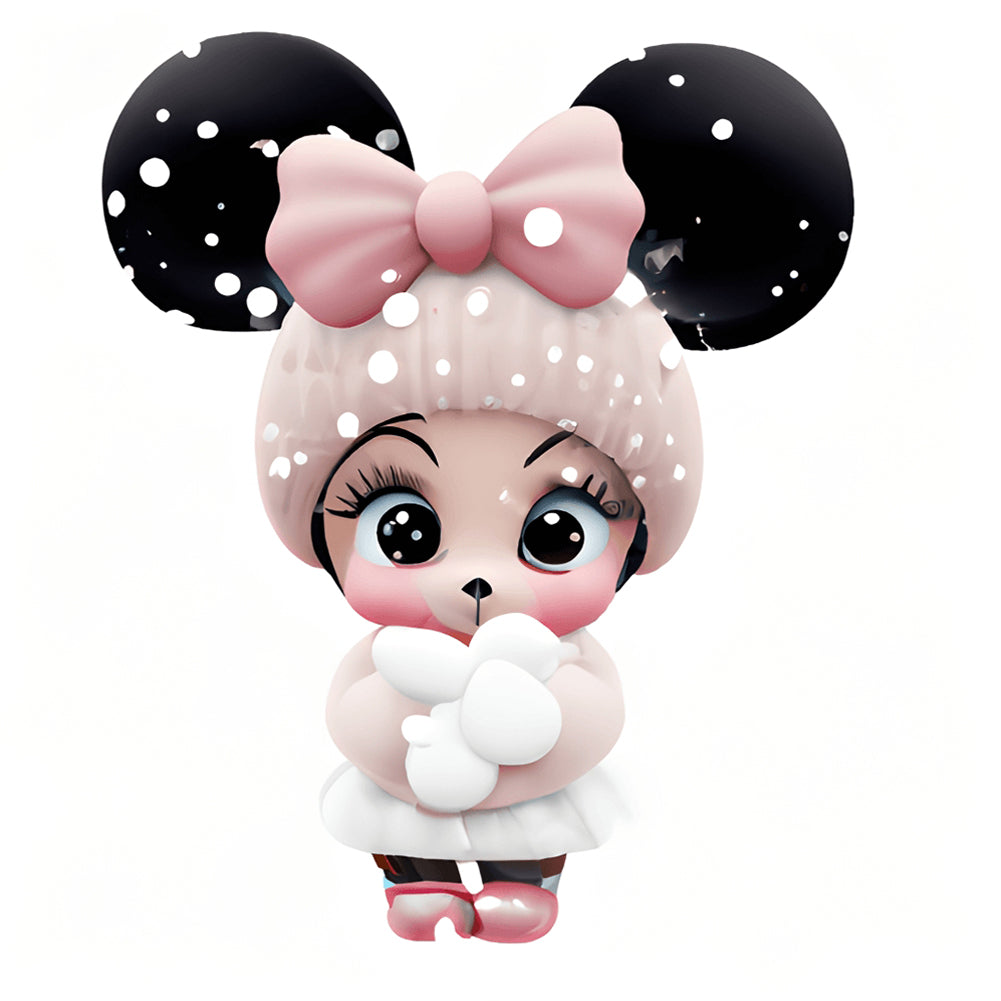 Pink Cute Animals - Full Round Drill Diamond Painting 30*30CM