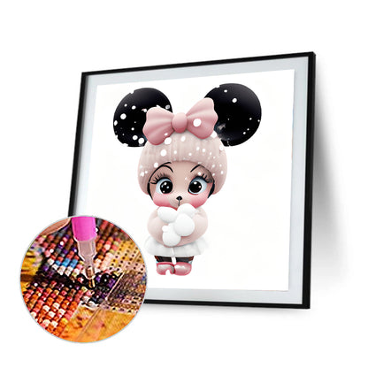 Pink Cute Animals - Full Round Drill Diamond Painting 30*30CM