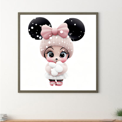 Pink Cute Animals - Full Round Drill Diamond Painting 30*30CM