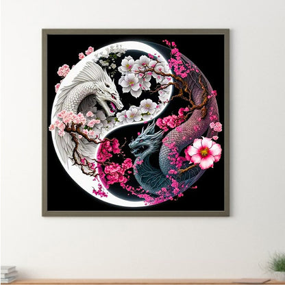 Tai Chi Yin Yang Dragon - Full Round Drill Diamond Painting 50*50CM
