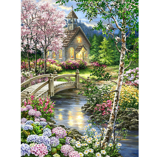 Xiaoqiao Liushui People - Full Square Drill Diamond Painting 60*45CM