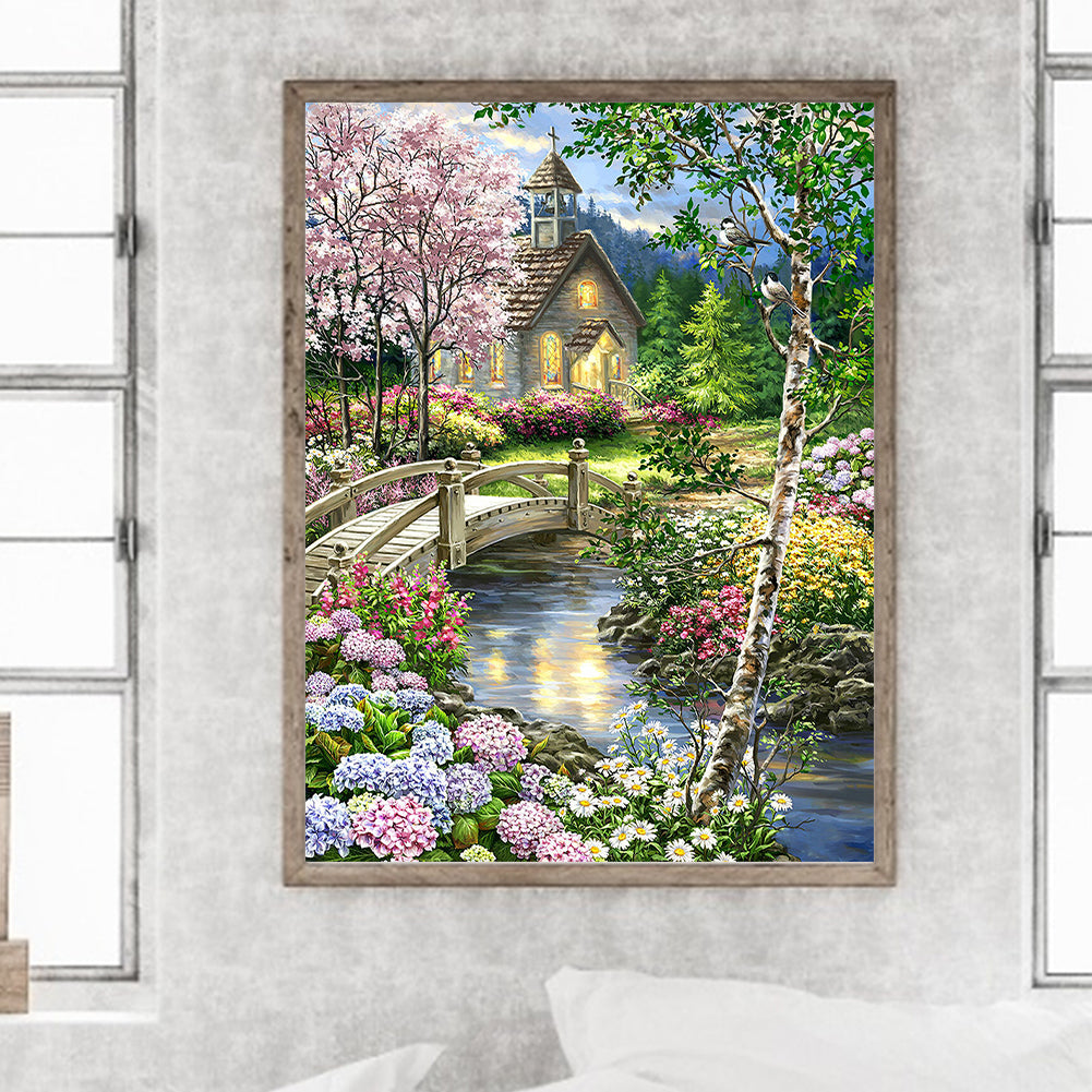 Xiaoqiao Liushui People - Full Square Drill Diamond Painting 60*45CM