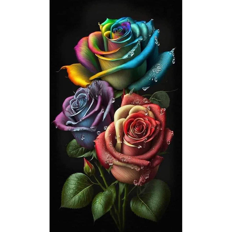 Aurora Rose - Full Square Drill Diamond Painting 40*70CM