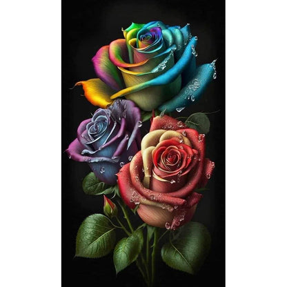 Aurora Rose - Full Square Drill Diamond Painting 40*70CM