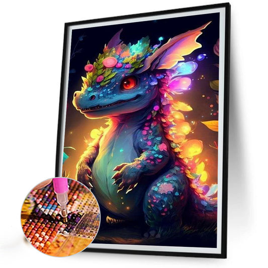 Dinosaur - Full Round Drill Diamond Painting 30*40CM