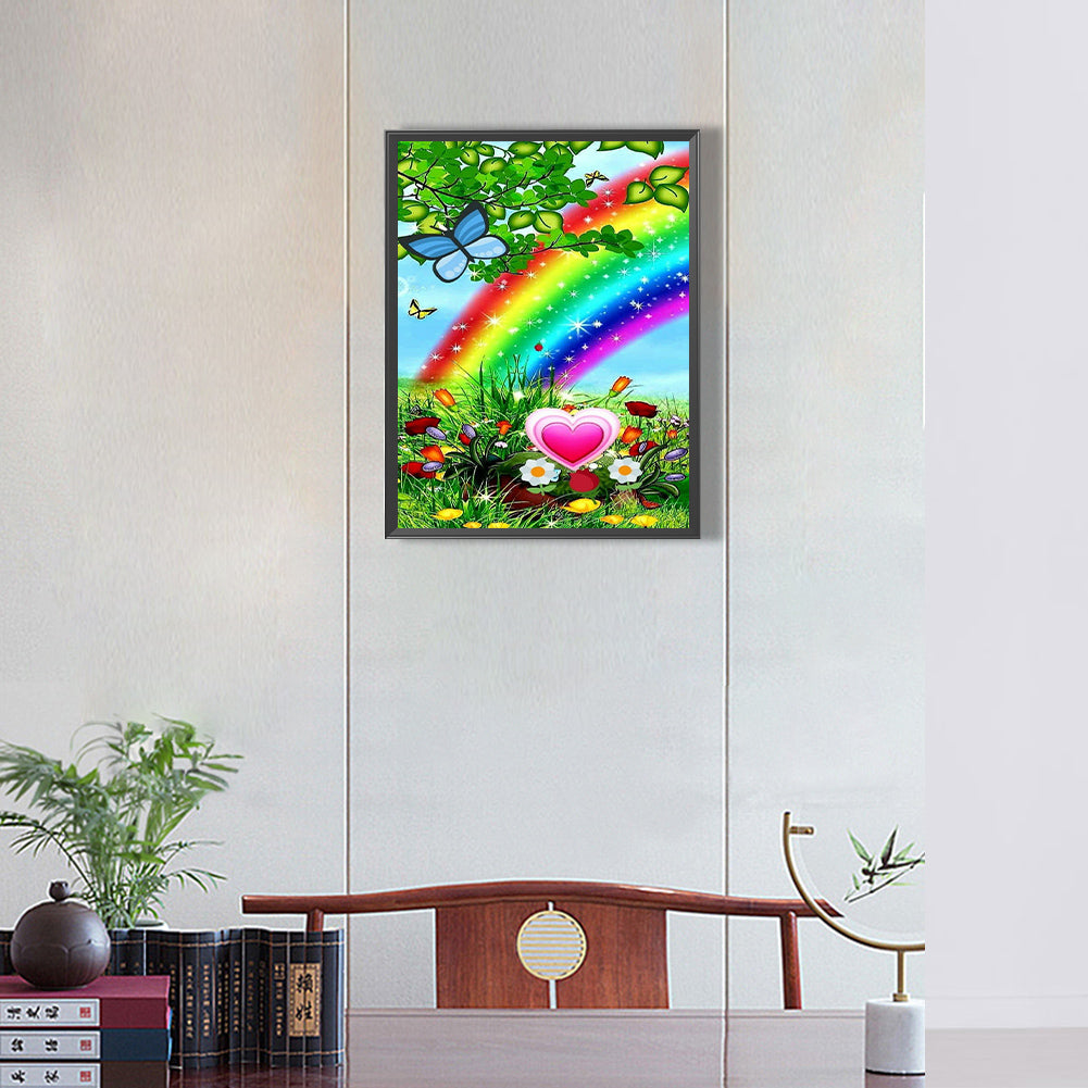 Rainbow - Full Round Drill Diamond Painting 30*40CM