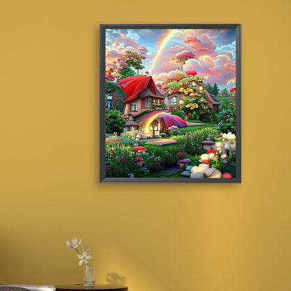 Colorful House - Full Round Drill Diamond Painting 35*40CM