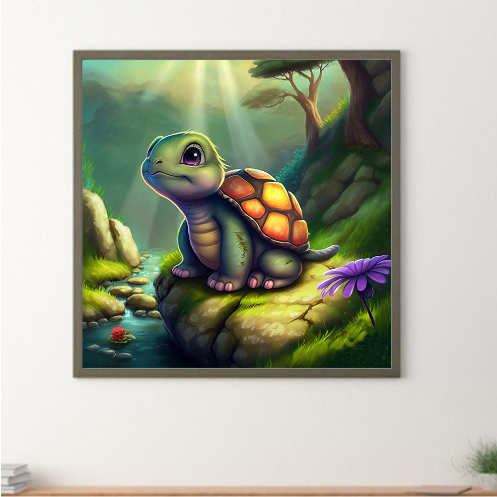 Turtle - Full Round Drill Diamond Painting 30*30CM