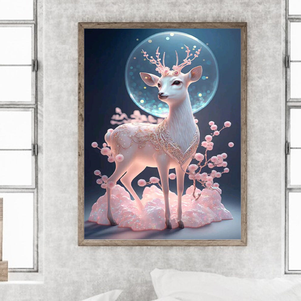 Fantasy Elk - Full Round Drill Diamond Painting 30*40CM