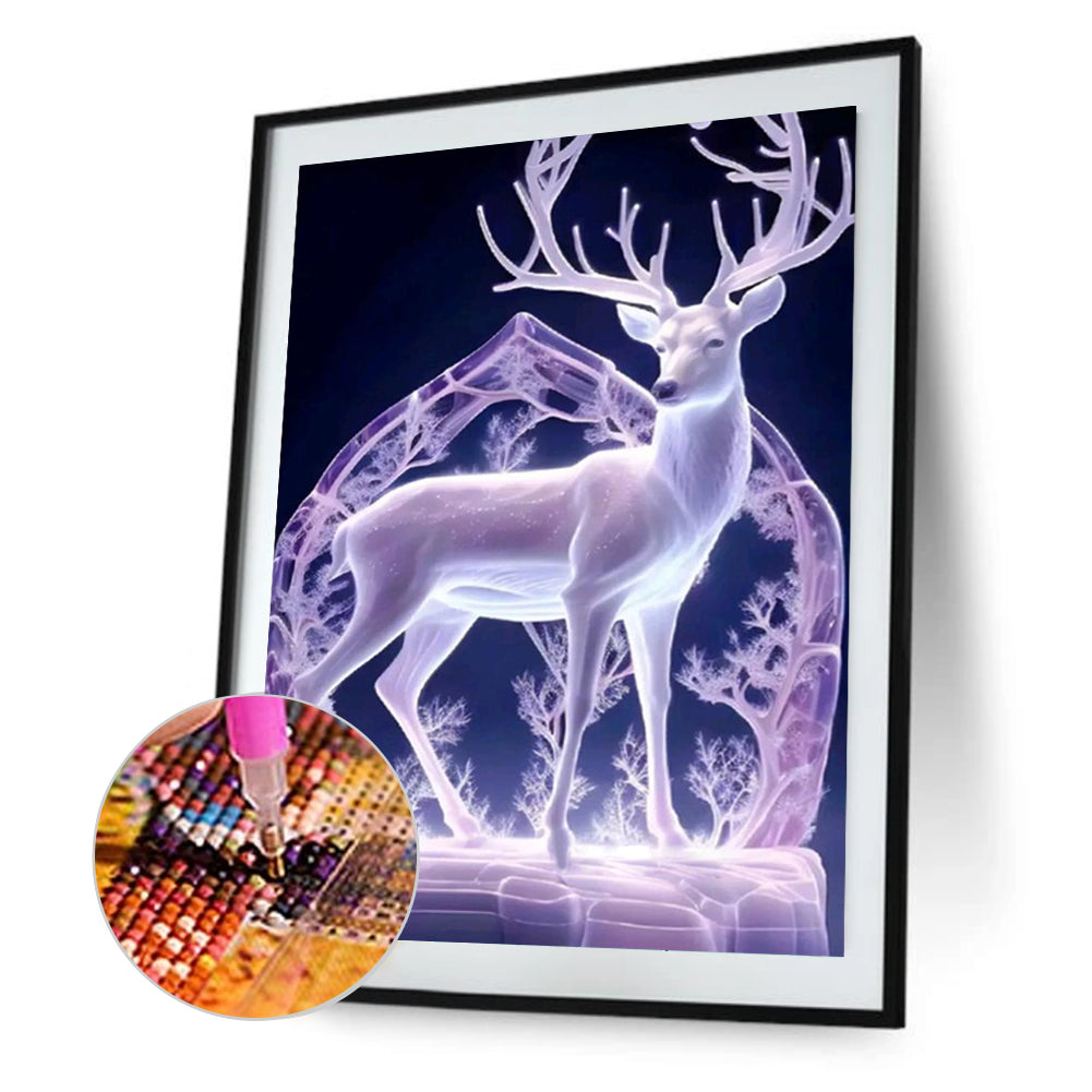 Fantasy Elk - Full Round Drill Diamond Painting 30*40CM