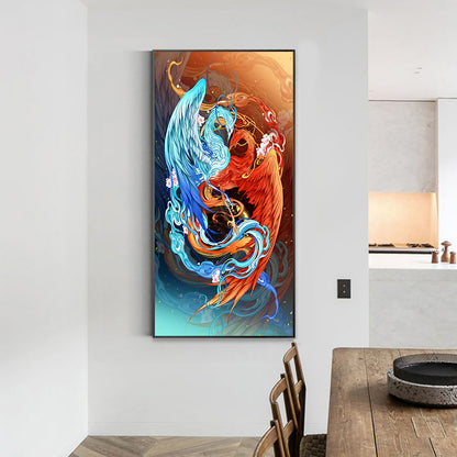 Divine Beast - Phoenix - Full Square Drill Diamond Painting 40*75CM