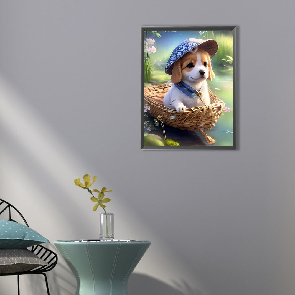 Animals On Board - Puppies - Full Square Drill Diamond Painting 30*40CM