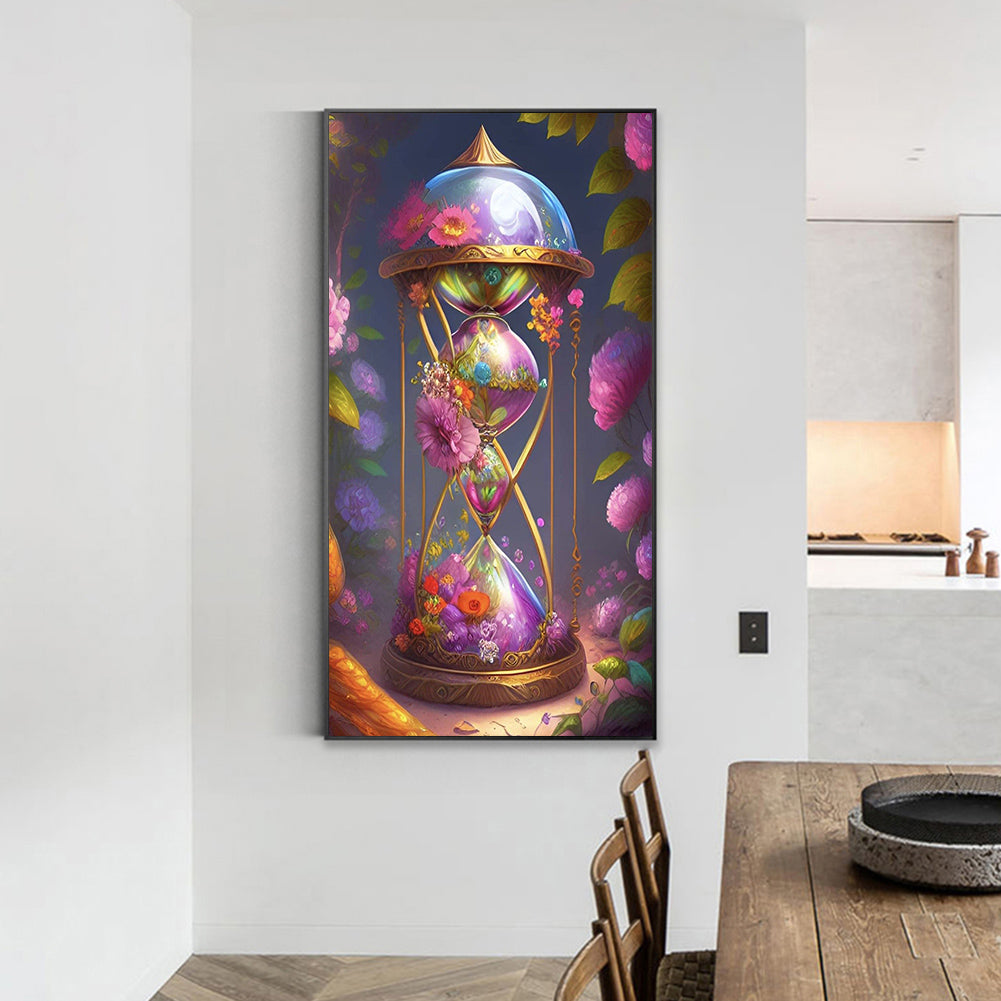 Flower And Hourglass - Full Round Drill Diamond Painting 40*70CM