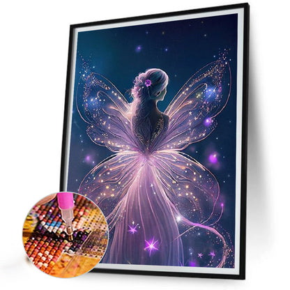 Winged Angel Girl - Full Round Drill Diamond Painting 30*40CM