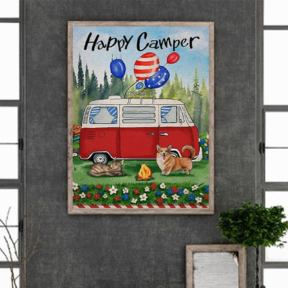 Happy Camper - Full Round Drill Diamond Painting 30*40CM