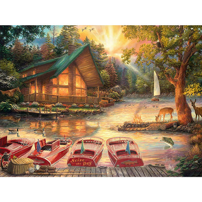 Rinnai Manor Animal Paradise - Full Round Drill Diamond Painting 40*30CM