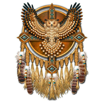 Native American Dreamcatcher - Full Round Drill Diamond Painting 30*40CM