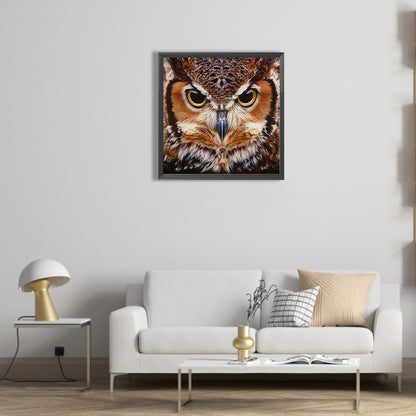 Owl - Full Round Drill Diamond Painting 50*50CM