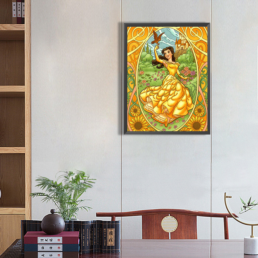 Disney Princess Belle - Full Square Drill Diamond Painting 50*60CM