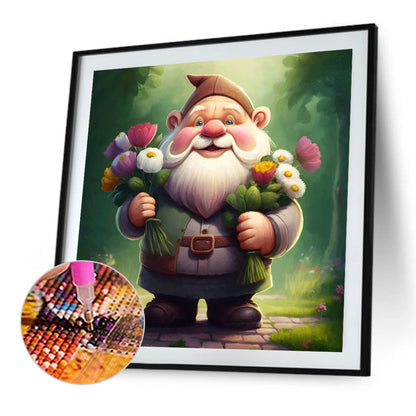 Goblin Little Old Man - Full Round Drill Diamond Painting 30*30CM