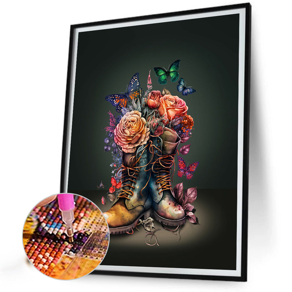 Boots - Full Round Drill Diamond Painting 30*40CM