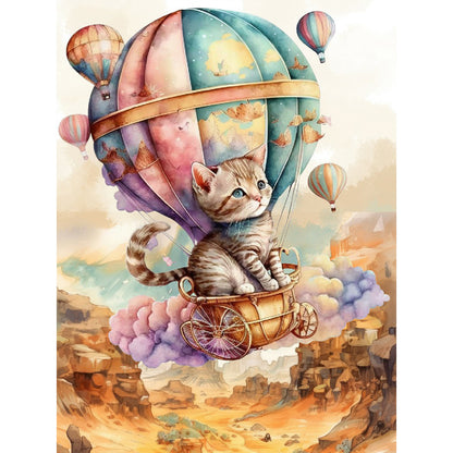 Kitten - Full Round Drill Diamond Painting 30*40CM