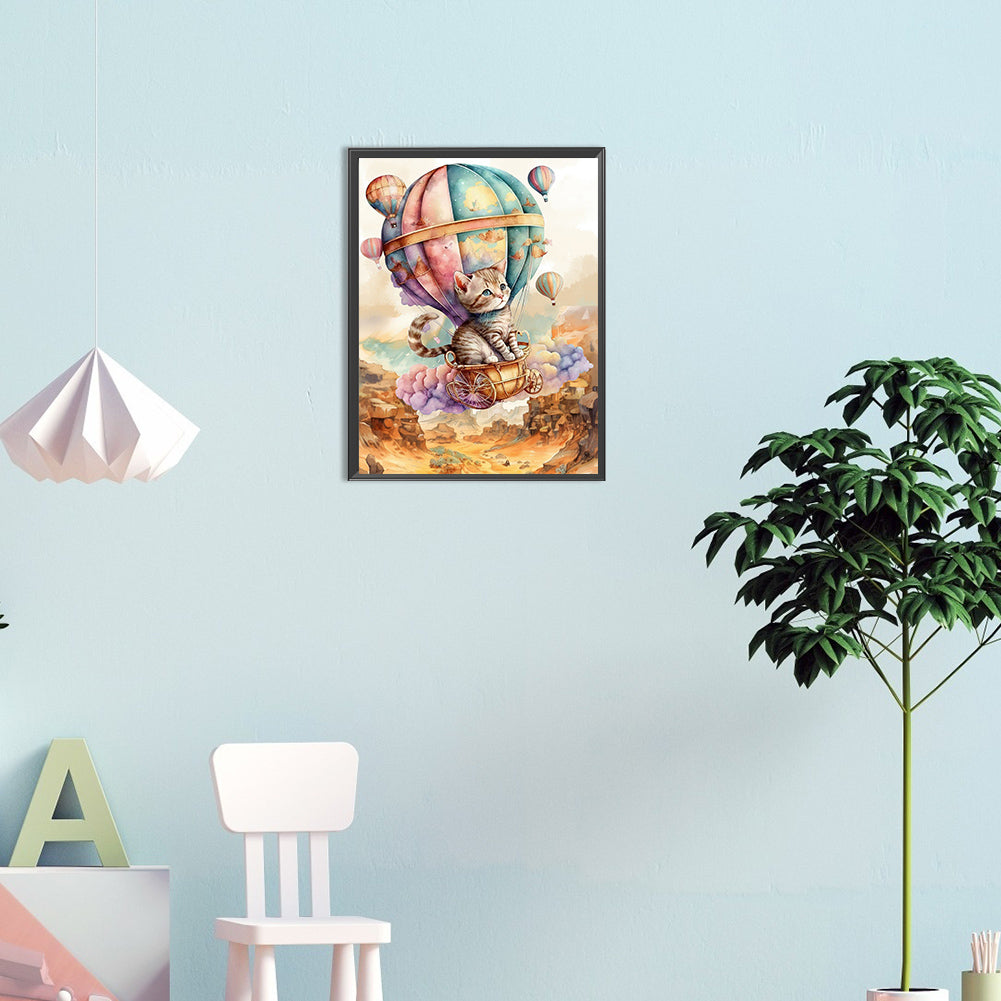 Kitten - Full Round Drill Diamond Painting 30*40CM