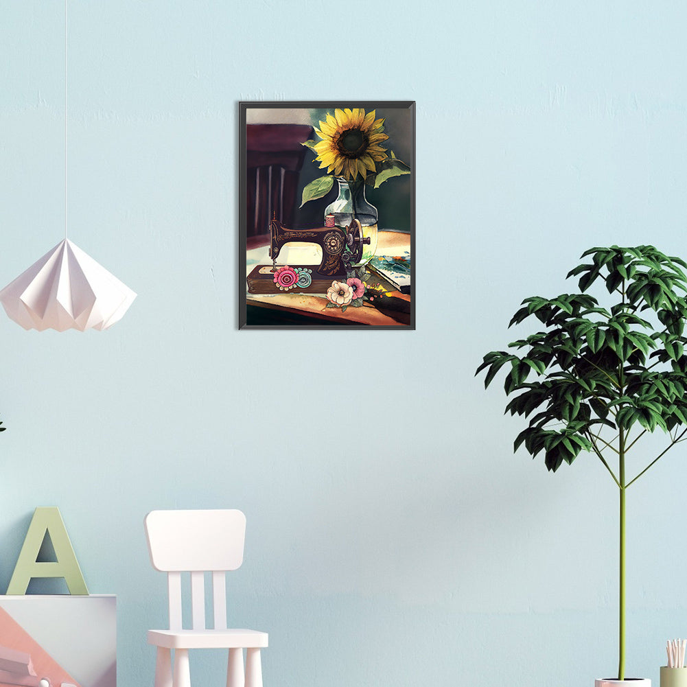 Sewing Machine - Full Round Drill Diamond Painting 30*40CM