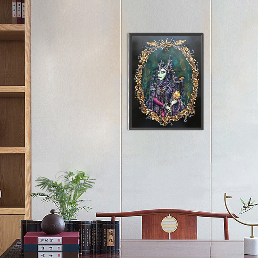 Maleficent Evil Stepmom - Full Round Drill Diamond Painting 30*40CM