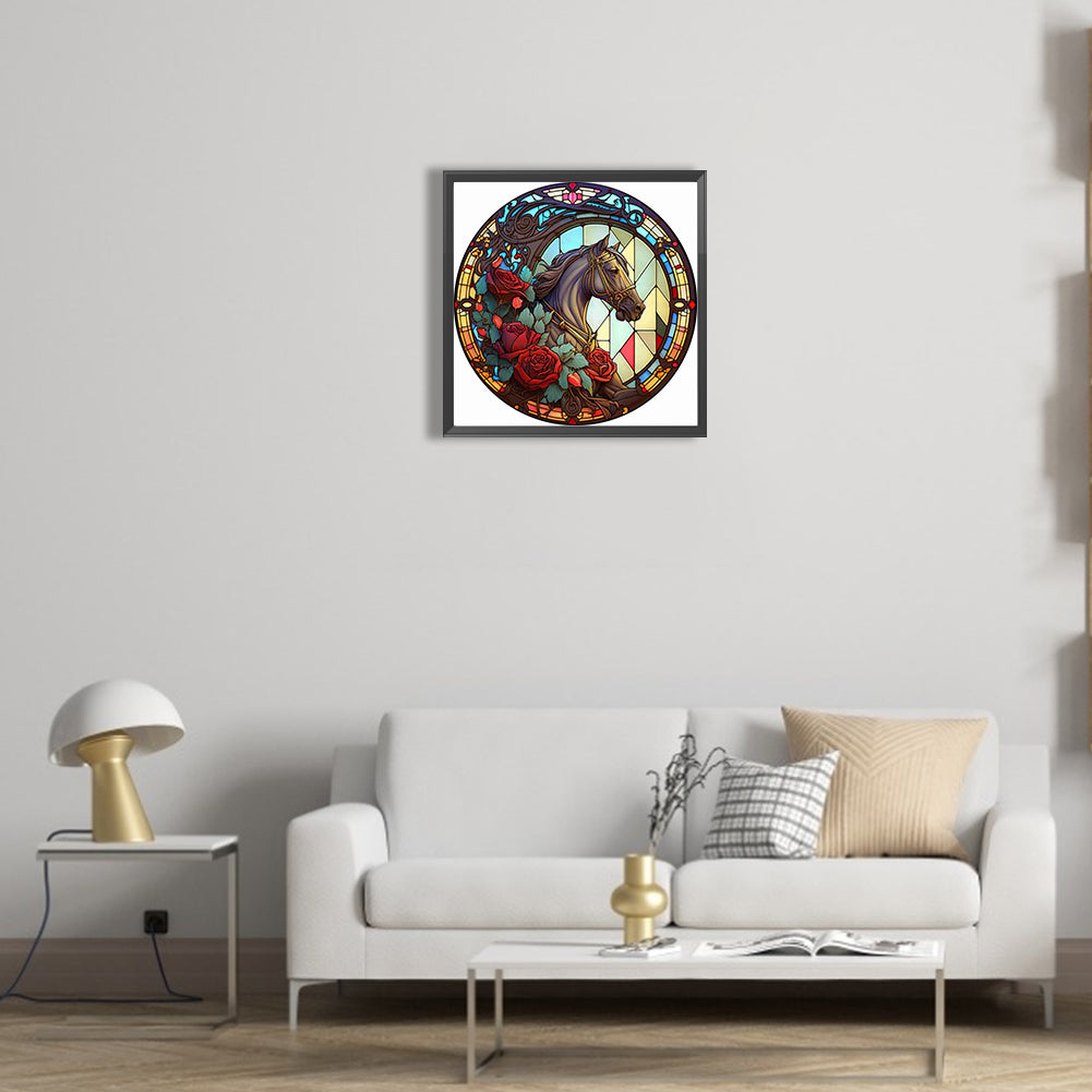 Art Window Painting - Full Round Drill Diamond Painting 30*30CM