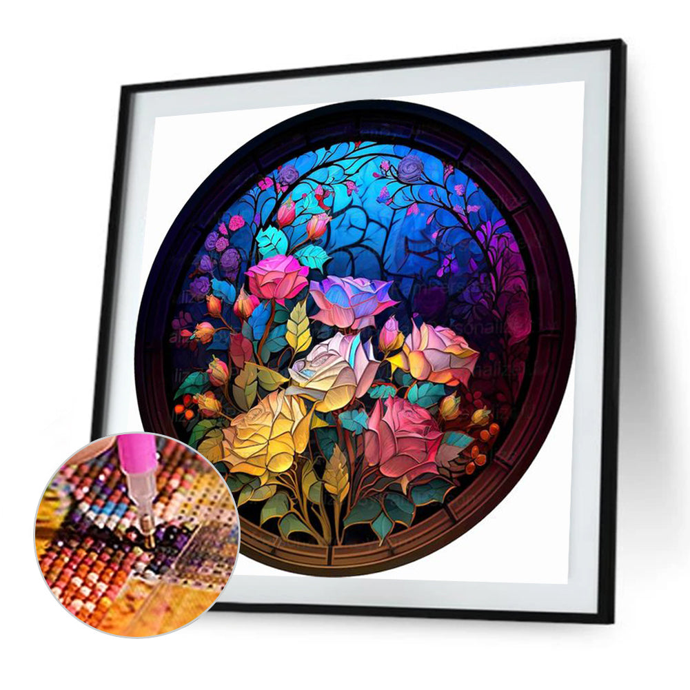 Art Window Painting - Full Round Drill Diamond Painting 30*30CM