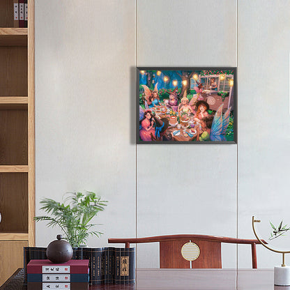 Elf Tea Party - Full Round Drill Diamond Painting 40*30CM
