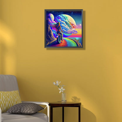 Colorful Cloud Road - Sailing - Full Round Drill Diamond Painting 40*40CM