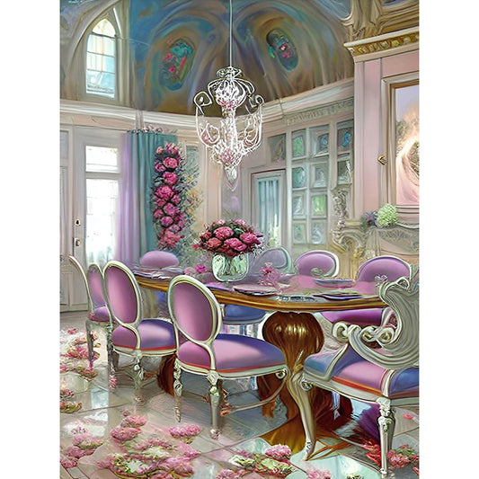 European And American Classical Furniture - Full Round Drill Diamond Painting 30*40CM