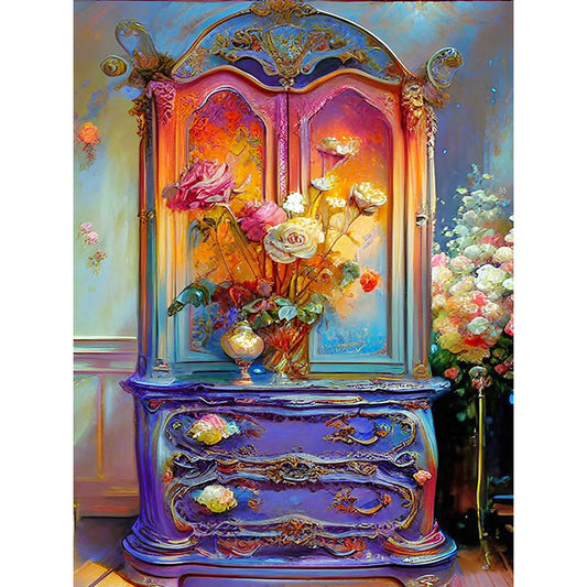 European And American Classical Furniture - Full Round Drill Diamond Painting 30*40CM