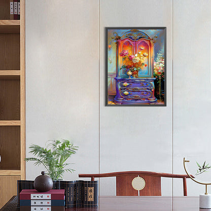 European And American Classical Furniture - Full Round Drill Diamond Painting 30*40CM