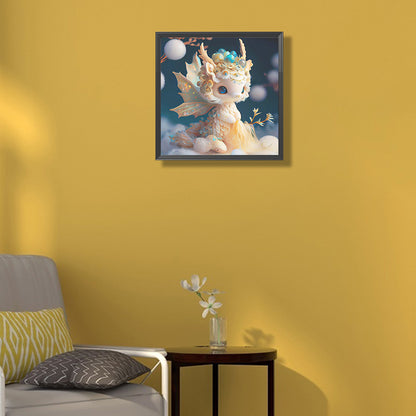 Noble And Cute Dragon - Full Round Drill Diamond Painting 30*30CM