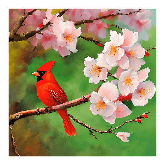 Cardinal - Full Round Drill Diamond Painting 30*30CM