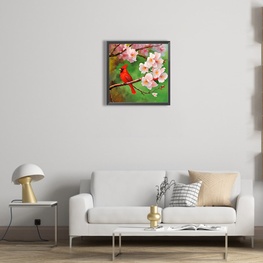 Cardinal - Full Round Drill Diamond Painting 30*30CM