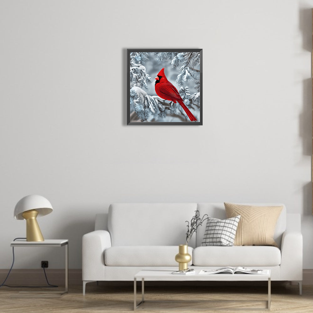 Cardinal - Full Round Drill Diamond Painting 30*30CM