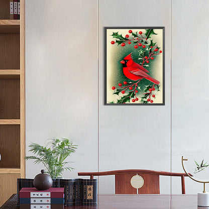 Cardinal - Full Round Drill Diamond Painting 30*40CM